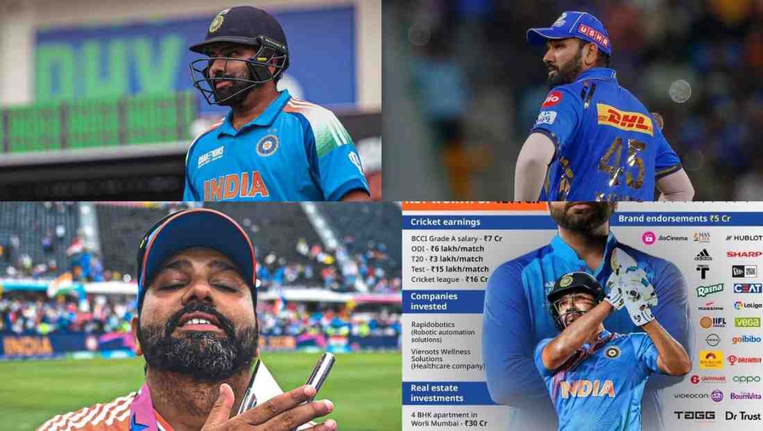 Rohit Sharma Net Worth 2025 in Rupees and Dollars – रोहित शर्मा की कुल संपत्ति हिंदी में